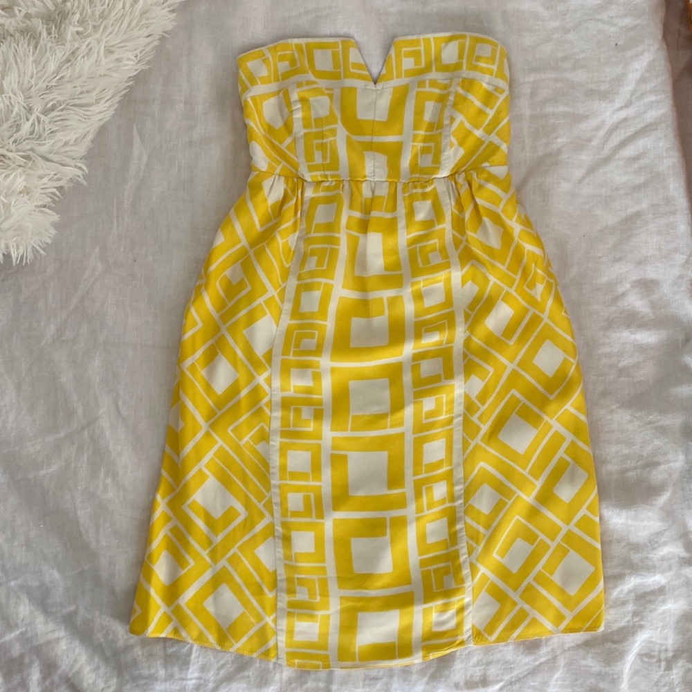 Alice & Trixie Silk Strapless Cocktail Dress
